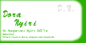 dora nyiri business card